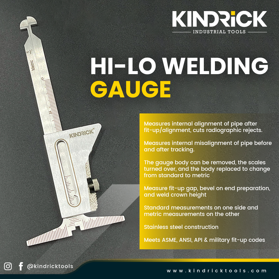 Hi Lo Welding Gauge KDG 01 Kindrick Tools Hi Lo Welding Gauge KDG 01 Kindrick Tools